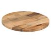 tömör nyers mangófa kerek asztallap Ø40 x 2,5 cm