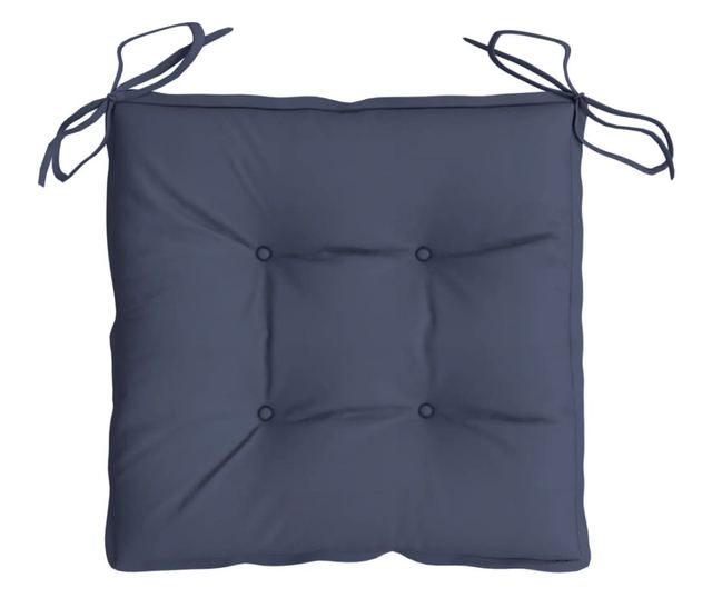 4 db tengerészkék oxford szövet székpárna 50 x 50 x 7 cm
