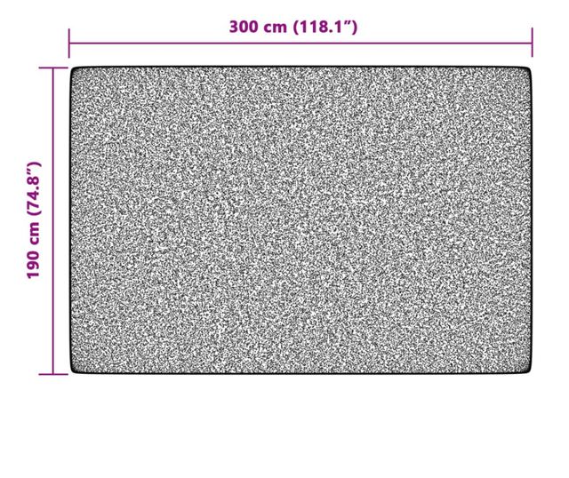 többszínű bel/kültéri csúszásgátló rövidszálú szőnyeg 190x300cm