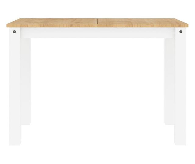 Panama fehér tömör fenyőfa ebédlőasztal 117 x 60 x 75 cm