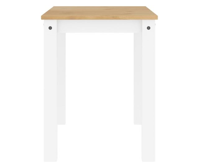 Panama fehér tömör fenyőfa ebédlőasztal 117 x 60 x 75 cm