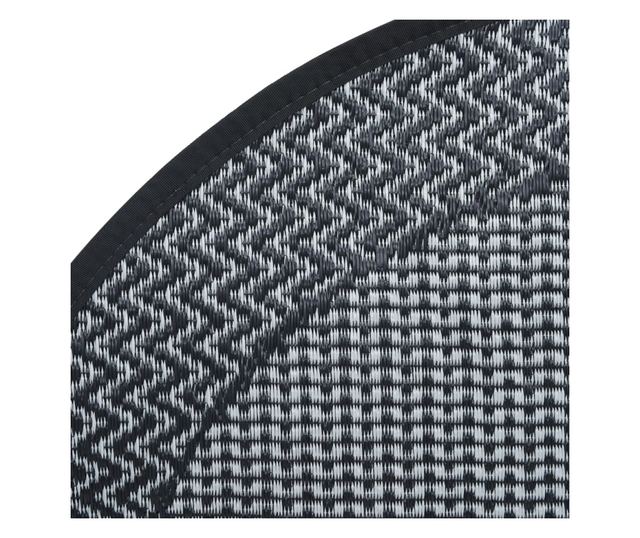 szürke polipropilén kültéri szőnyeg Ø160 cm