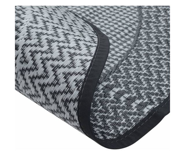 szürke polipropilén kültéri szőnyeg Ø160 cm