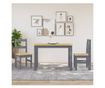 Panama jedilni stoli 2 kosa sivi 40X46X90Cm masiven borov les