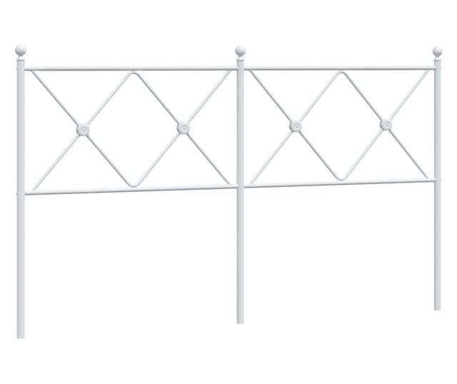 fehér fém fejtámla 150 cm