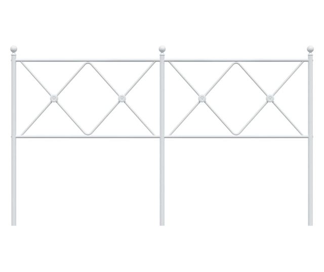 fehér fém fejtámla 150 cm