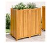 tömör akácfa kerti virágtartó béléssel 100 x 50 x 100 cm