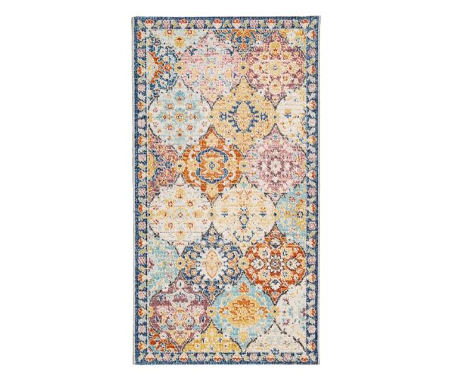 ARBIZU többszínű vintage stílusú bel-/kültéri szőnyeg 80x150 cm