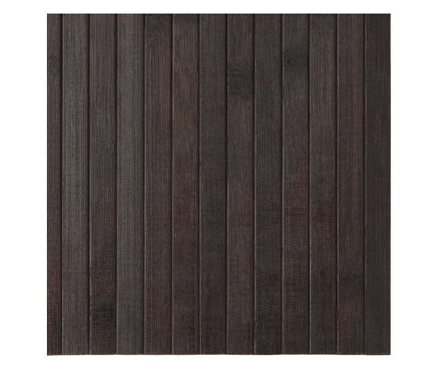 négyszögletű sötétbarna bambusz szőnyeg 100 x 200 cm