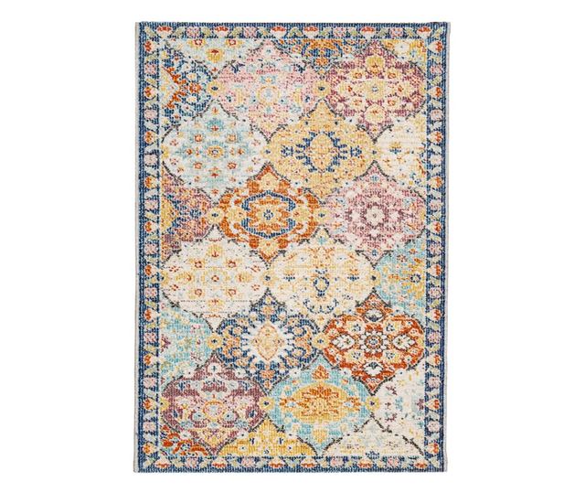 ARBIZU többszínű vintage stílusú bel-/kültéri szőnyeg 140x200cm