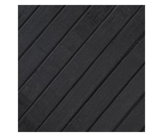 négyszögletű szürke bambusz szőnyeg 80 x 400 cm