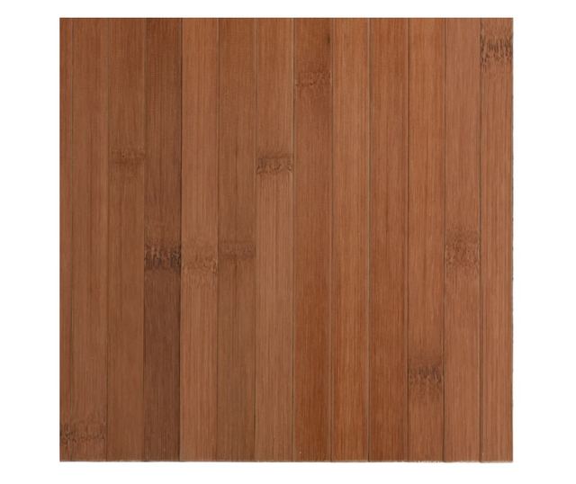 négyszögletű barna bambusz szőnyeg 100 x 100 cm