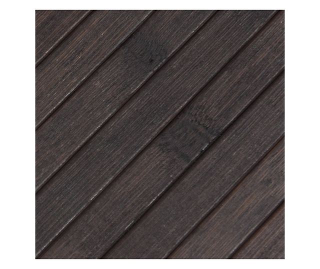 négyszögletű sötétbarna bambusz szőnyeg 100 x 200 cm