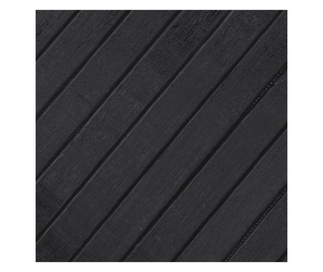 négyszögletű szürke bambusz szőnyeg 80 x 300 cm