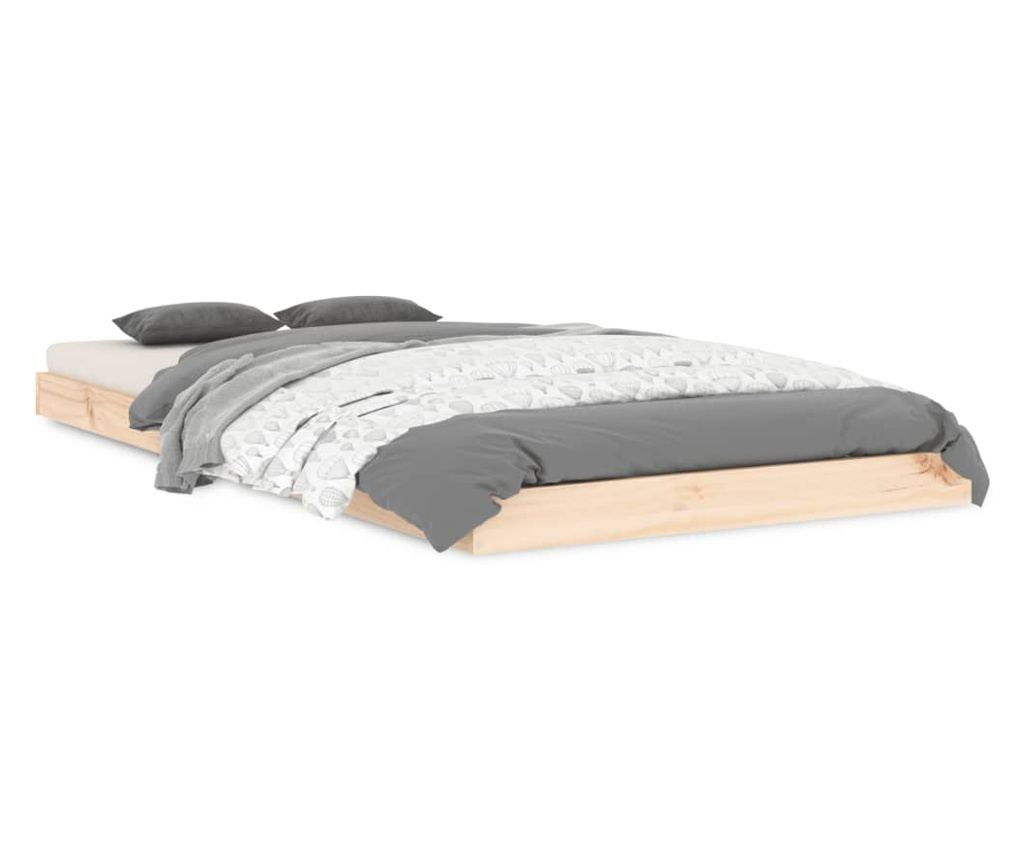 Cadru de pat Single 3FT, 90x190 cm, lemn masiv de pin - 2