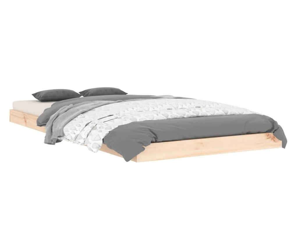 Cadru de pat Single 3FT, 90x190 cm, lemn masiv de pin - 3