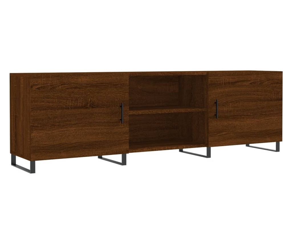 TV komoda, smeđi hrast, 150x30x50 cm, kompozitno drvo - 2