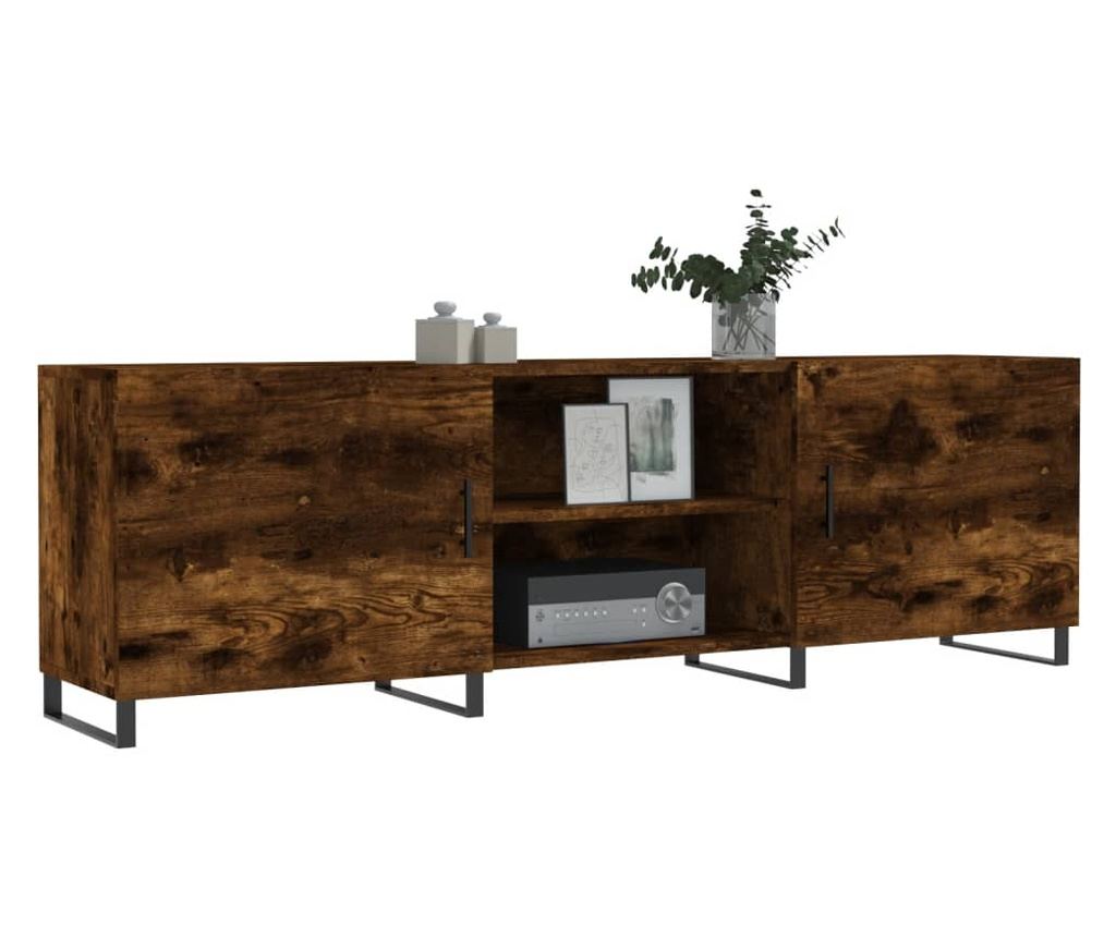 TV komoda, smeđi hrast, 150x30x50 cm, kompozitno drvo - 3