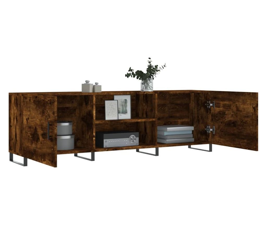 TV komoda, smeđi hrast, 150x30x50 cm, kompozitno drvo - 4