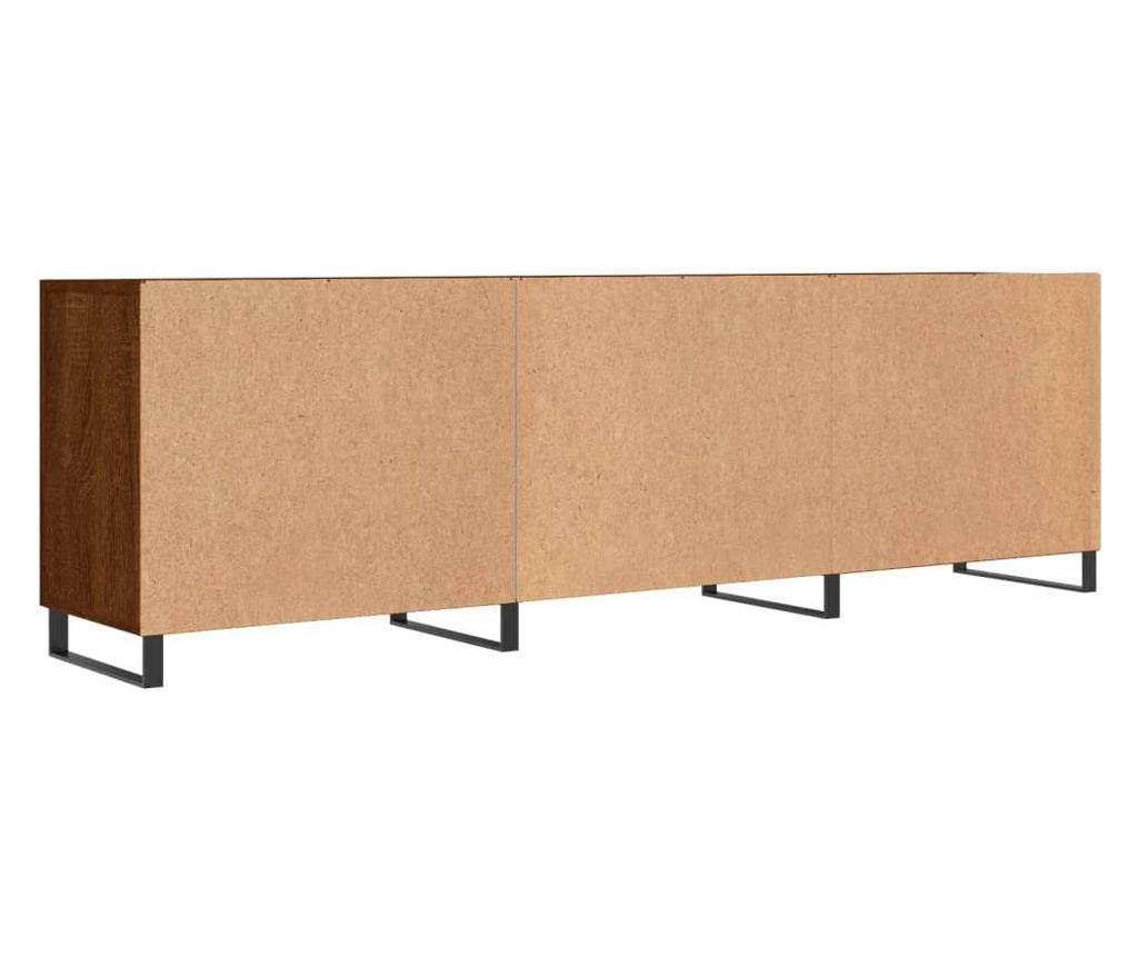 TV komoda, smeđi hrast, 150x30x50 cm, kompozitno drvo - 8