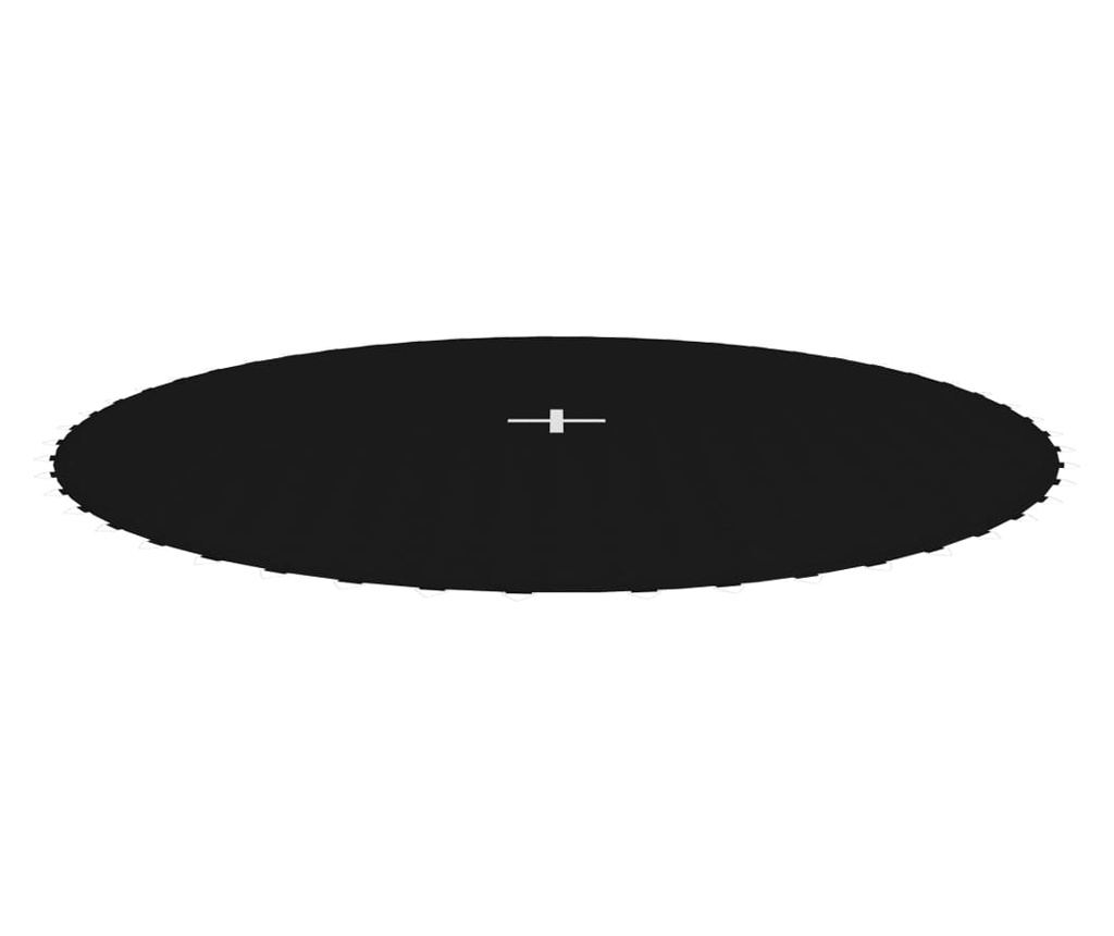 fekete szövet ugrószőnyeg kerek trambulinhoz 3,05 m - 2