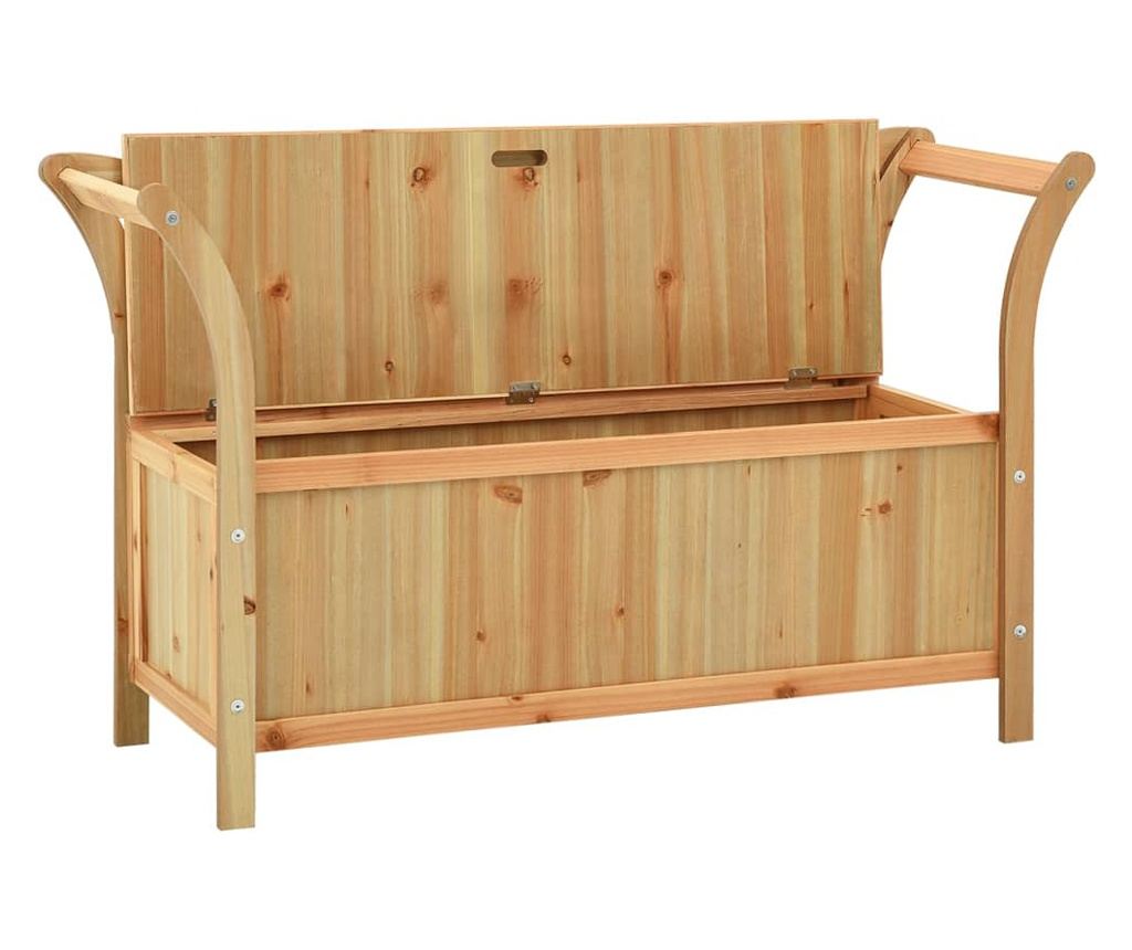 Lavice, 107x45x75,5 cm, masivní jedlové dřevo - 4