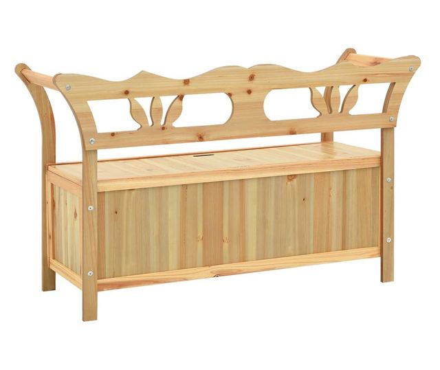 Пейка, 107x45x75.5 см, Масивна дървесина от ела