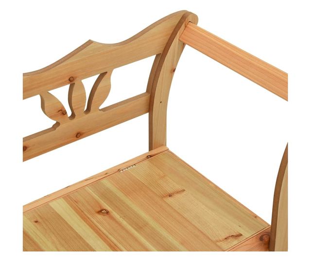 Пейка, 107x45x75.5 см, Масивна дървесина от ела