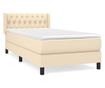 Боксспринг легло с матрак, крем, 100x200 см, текстил thumbnail 2