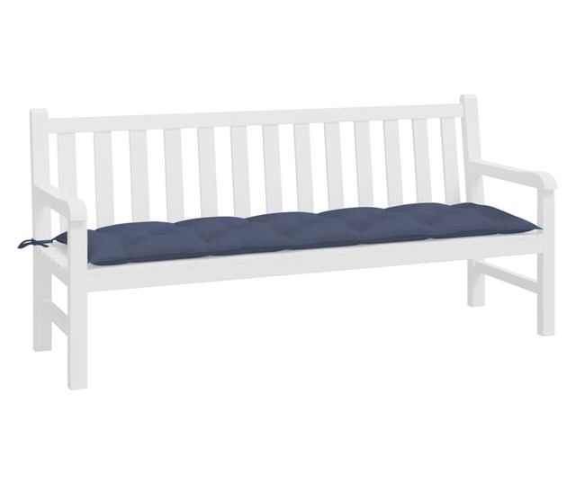 tengerészkék oxford szövet kerti padpárna 180 x 50 x 7 cm