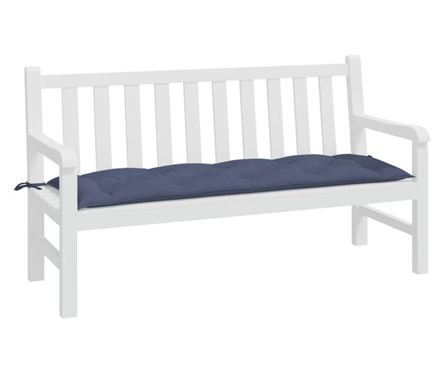 tengerészkék oxford szövet kerti padpárna 150 x 50 x 7 cm