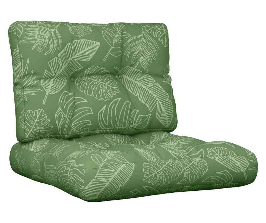 Възглавници за диван от палети, 2 бр., Плат с флорален принт - 2