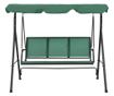 Градинска люлка, зелена, 170 см, текстилен и стоманен thumbnail 2