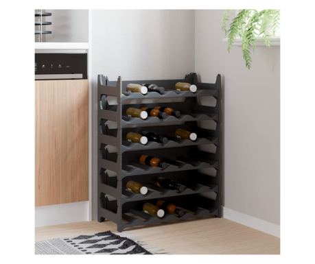 Raft de sticle de vin, pentru 36 sticle, PP, stivuibil