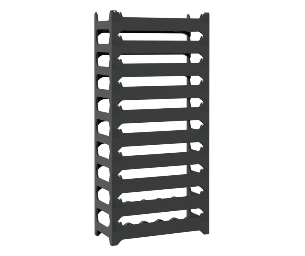 Wine Rack, for 60 Bottles, Stackable PP - 5