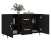 Ormarić, crna, 100x36x60 cm, kompozitno drvo thumbnail 4