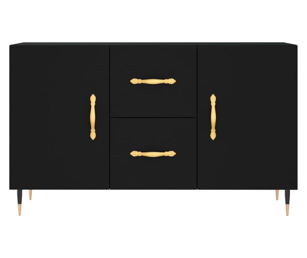 Ormarić, crna, 100x36x60 cm, kompozitno drvo - 6