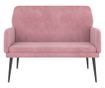 Диван, розов, 108x79x79 см, кадифе thumbnail 3
