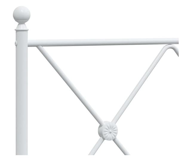 fehér fém fejtámla 150 cm