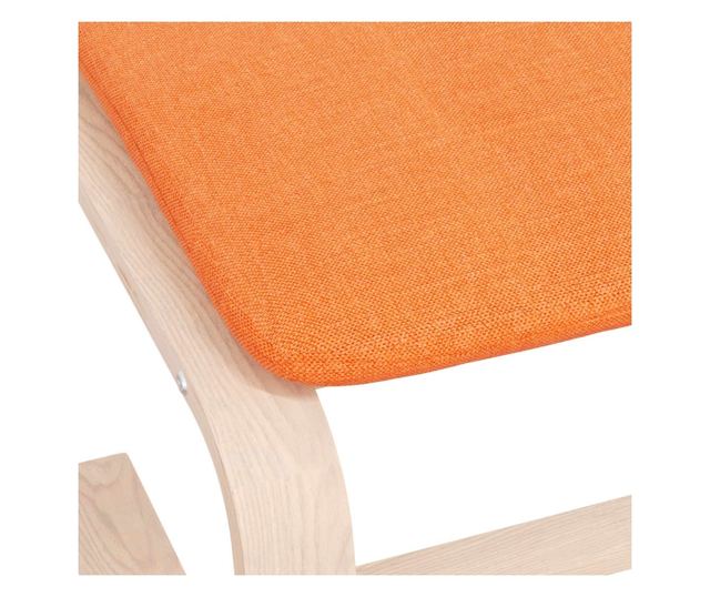 Табуретка, тъмножълта, 51x41x40 см, текстил