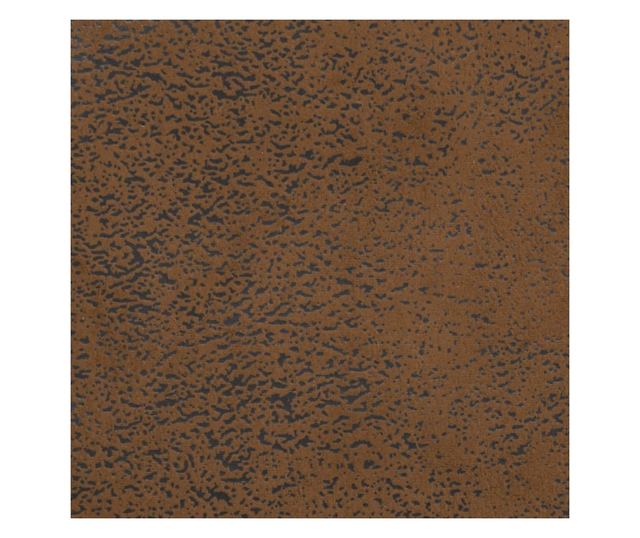 3 személyes barna művelúr kanapé párnával