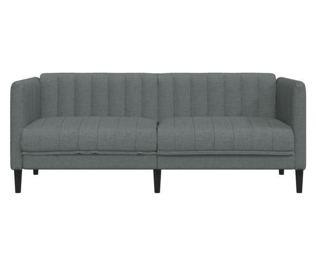 2 személyes sötétszürke szövet kanapé