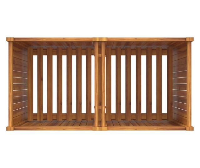 tömör akácfa kerti virágtartó béléssel 100 x 50 x 100 cm