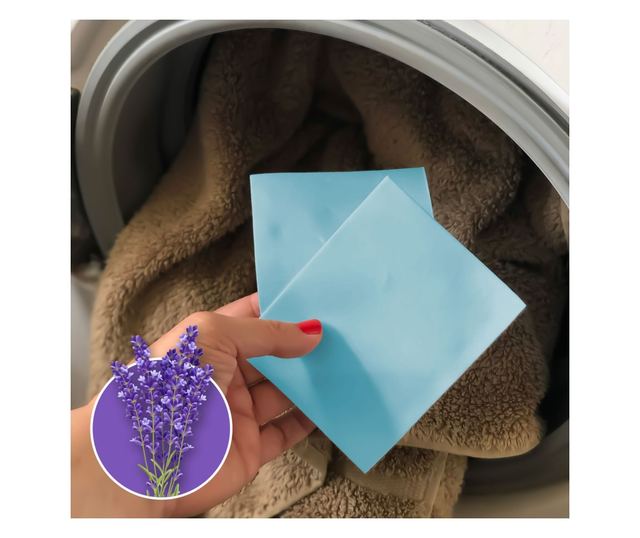 Topive tablete deterdženta za bijelo rublje - Lavanda - 10 kom