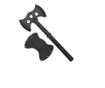 Dvosjekla sjekira, IdeallStore®, Double Axe, crna, 40 cm