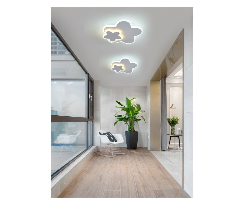 Aplica LED RFAN, Model 9329-240, 3 Tipuri De Lumina, 38W, Alb - 2