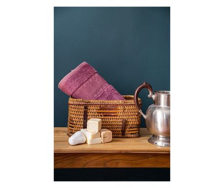 Brisača Bamboo Jacquard Marsilya, 80x150, umazano roza 