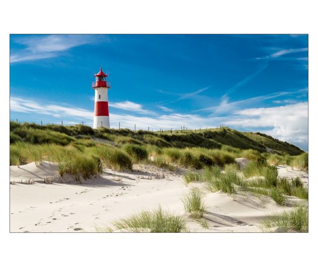 Fototapet Muralo, far, dune, peisaj litoral, decor living  450x300cm