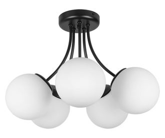 Candelabru RIO, 5xE27, negru/alb