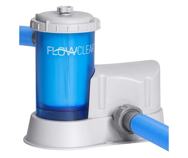 Bestway Помпа с филтър за касета Flowclear, прозрачна